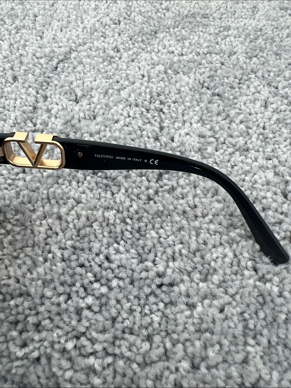 Valentino Black Sunglasses with Logo Detail
